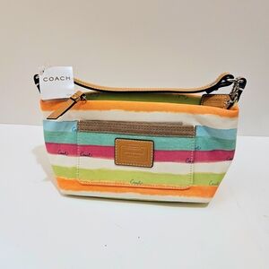 Coach Multicolor Striped Mini Handbag